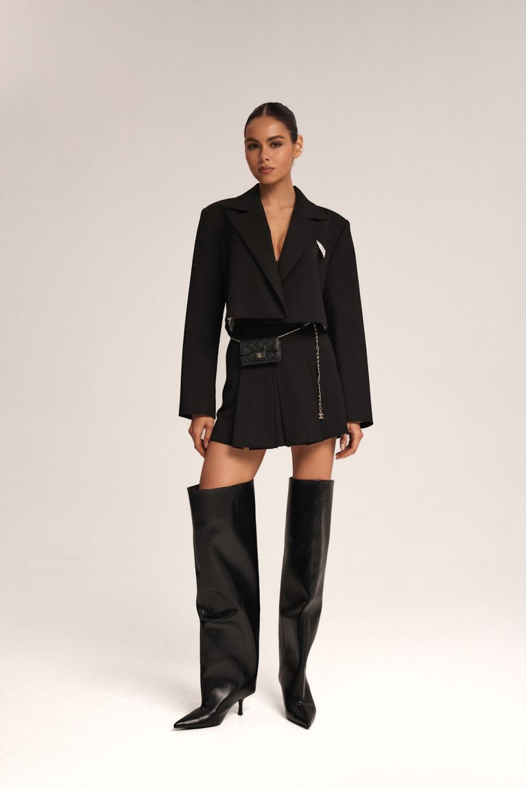 Жакет short чорний