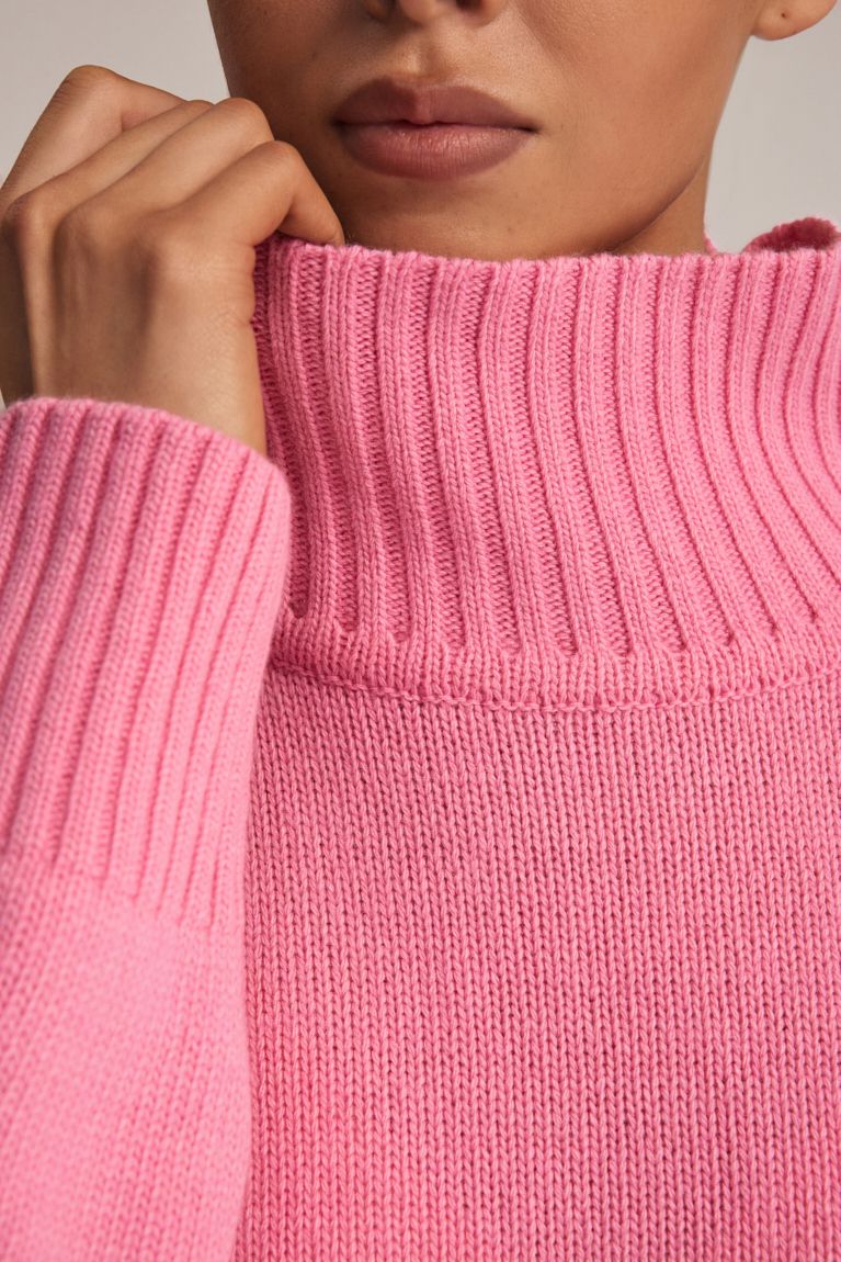 Светр вовна рожевий