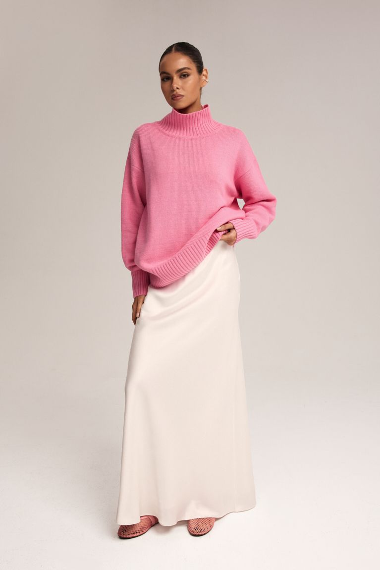 Светр вовна рожевий