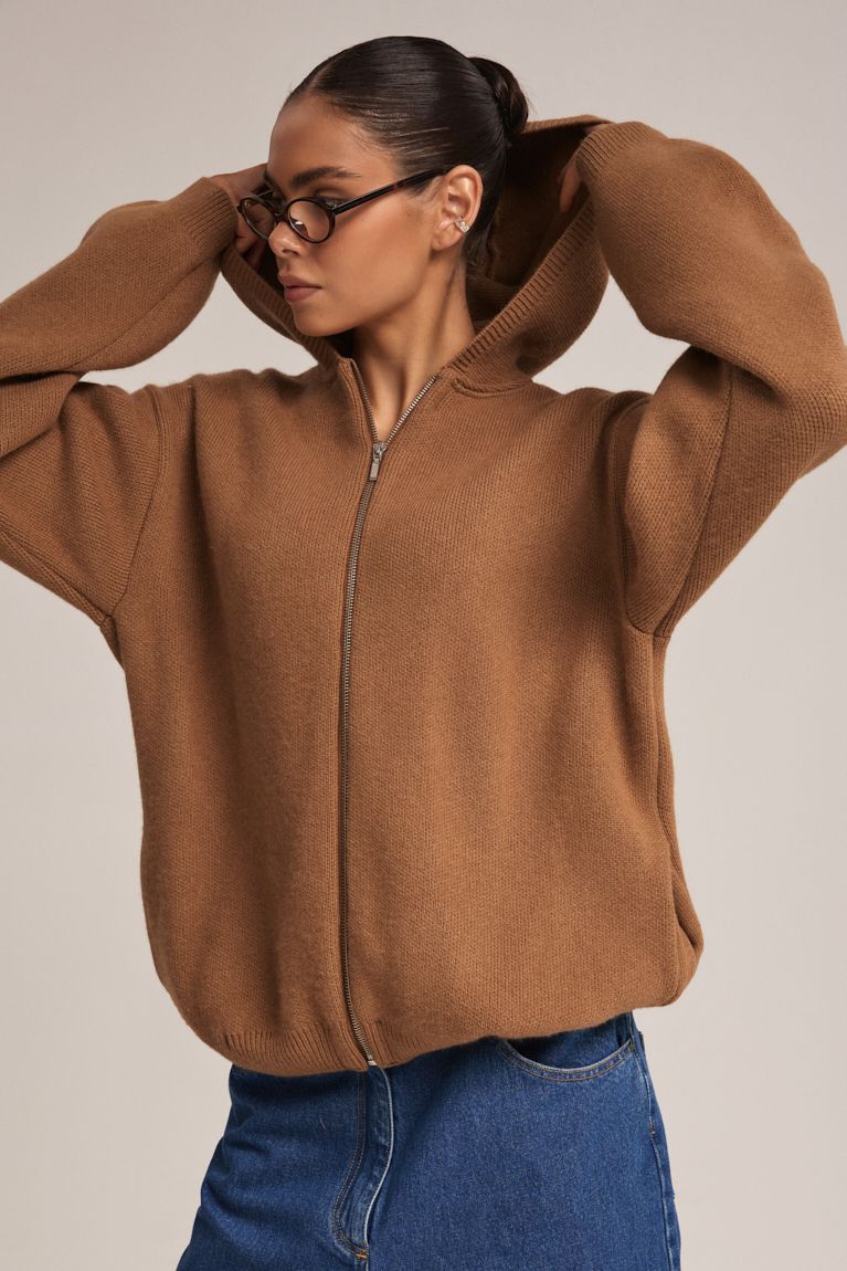 Кардиган в'язаний oversize кемел