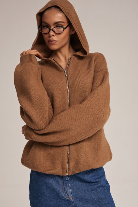 Кардиган в'язаний oversize кемел