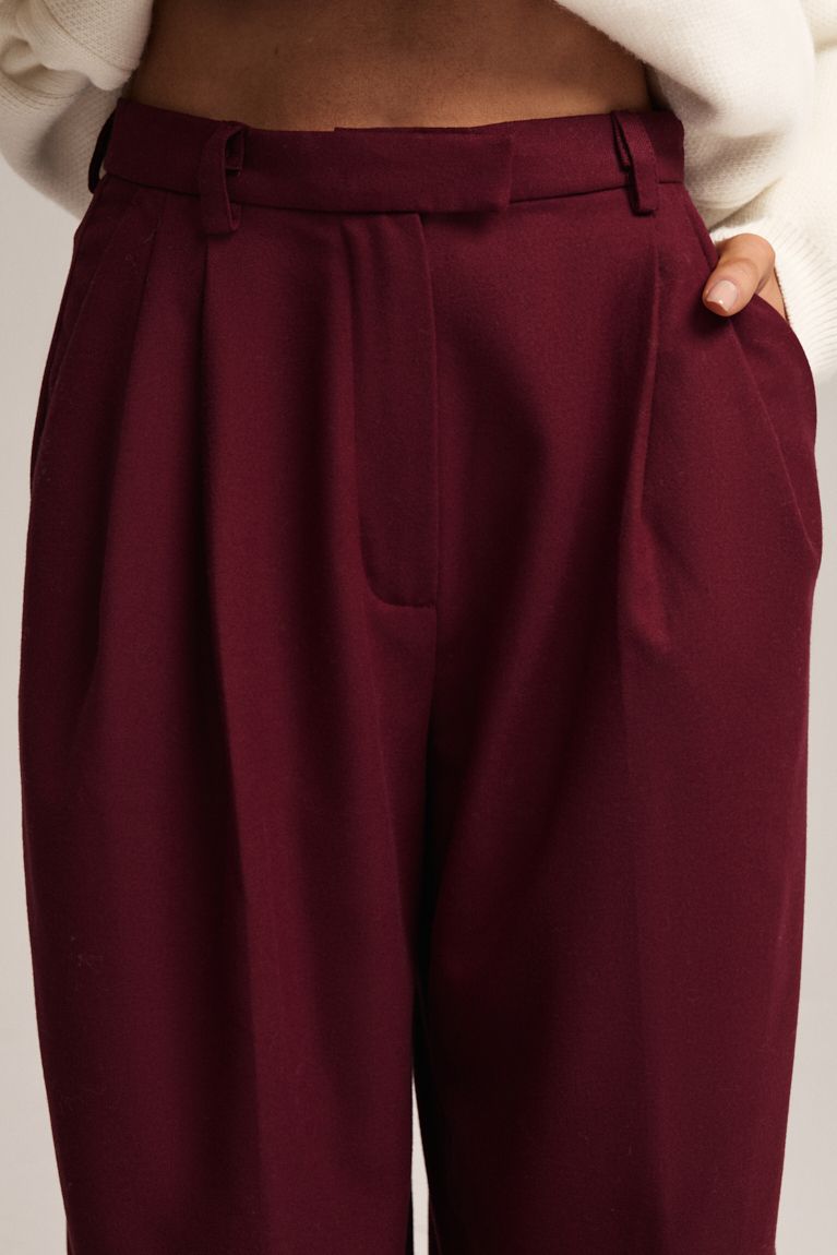 Штани Classic вовна бургунді