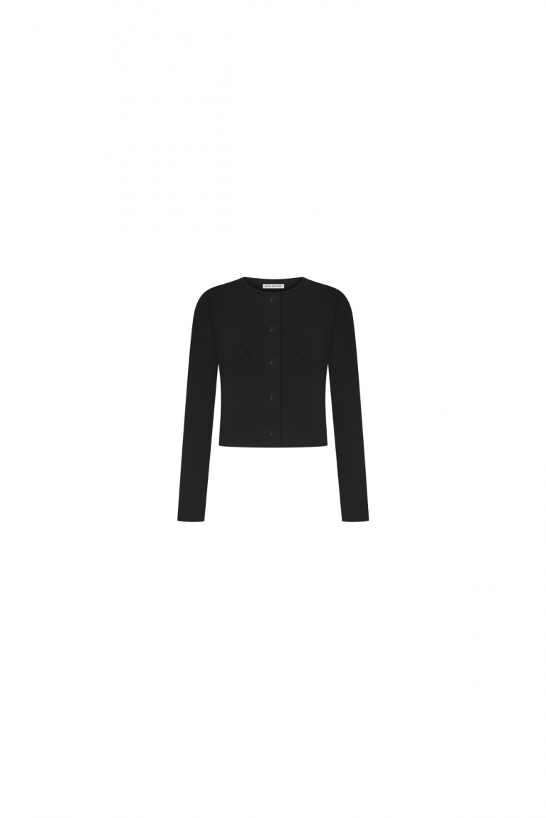 Костюм в'язаний зі спідницею чорний