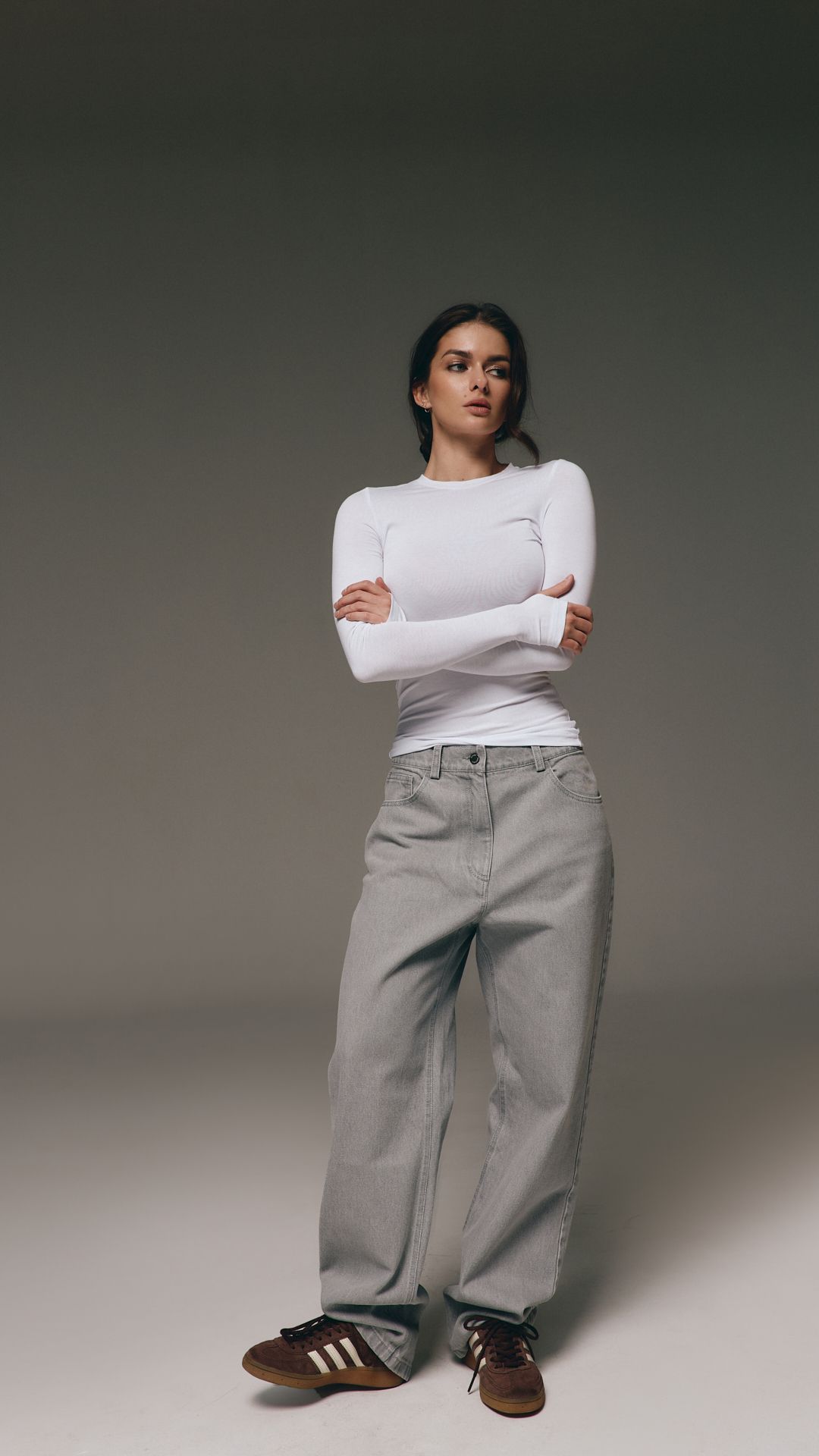 Лонгслів-рукавичка білий