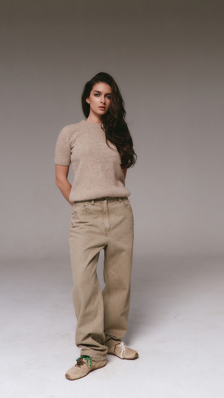 Джинси Avril оливкові