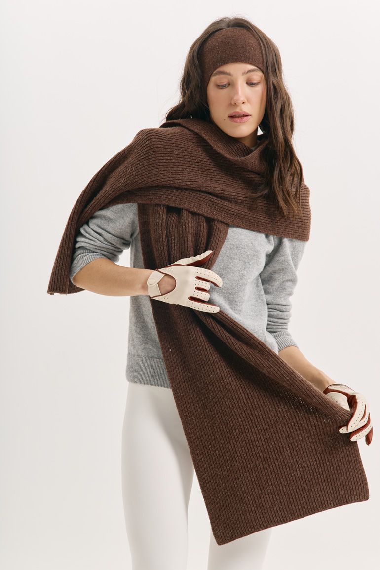 Пов'язка вовна шоколад