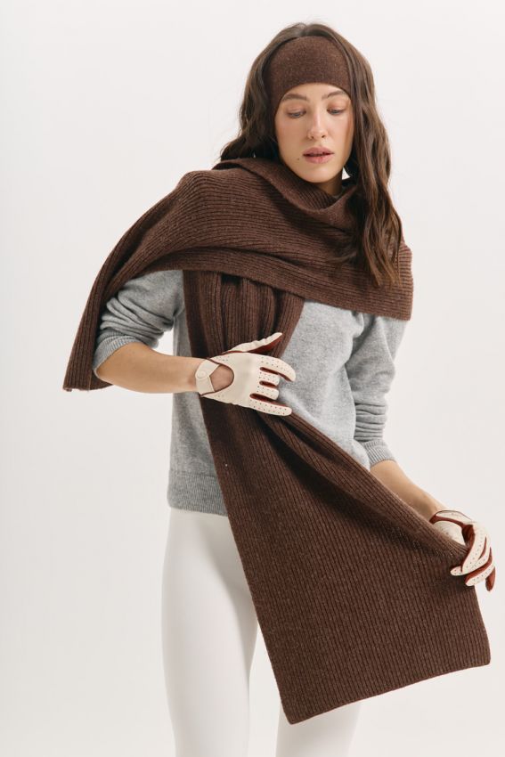 Пов'язка вовна шоколад