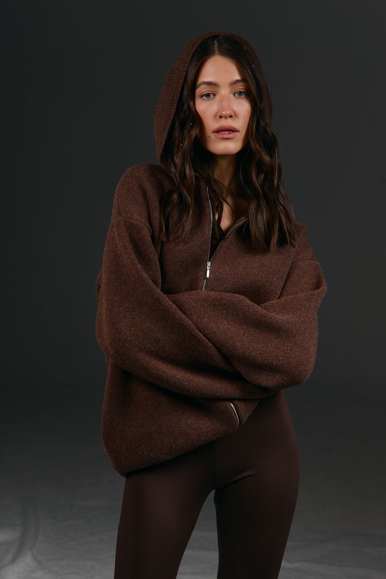 Кардиган в'язаний oversize шоколад