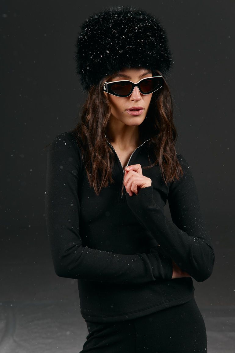 Кофта фліс з блискавкою чорна