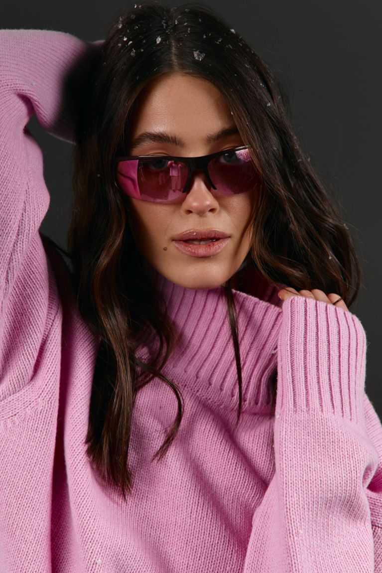 Светр вовна світло-рожевий