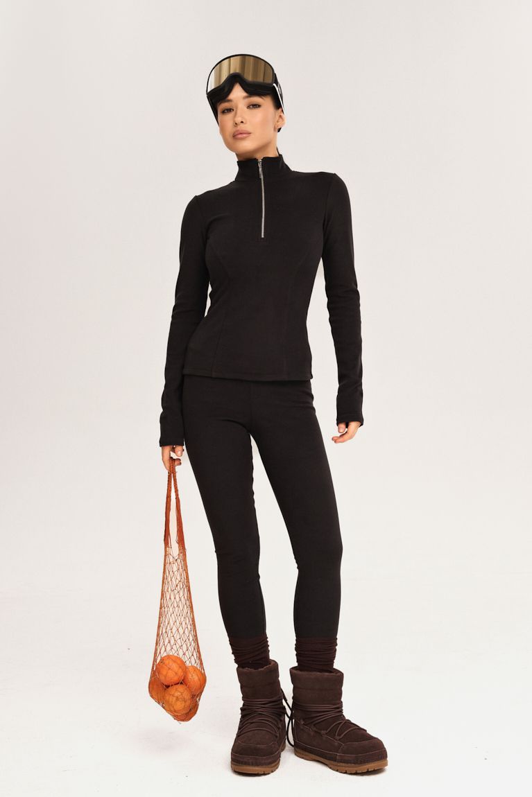 Лосини фліс чорні