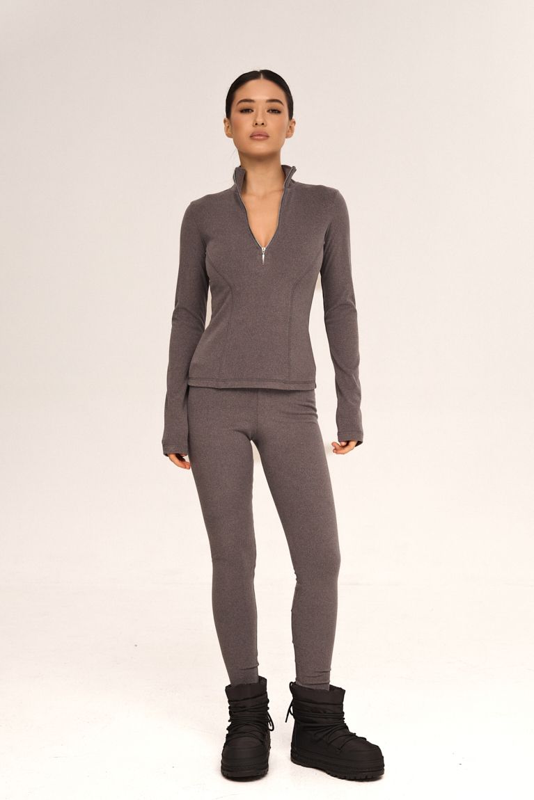 Лосини фліс сірі