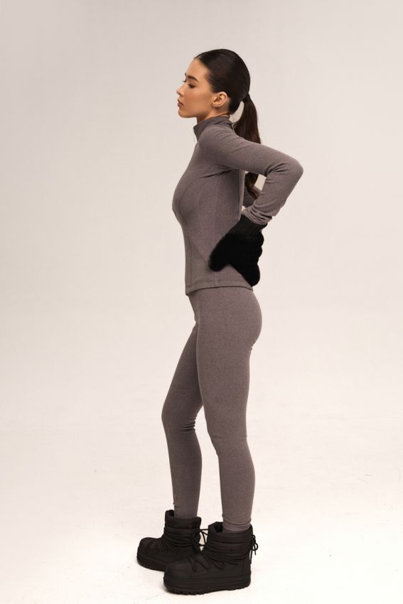 Лосини фліс сірі