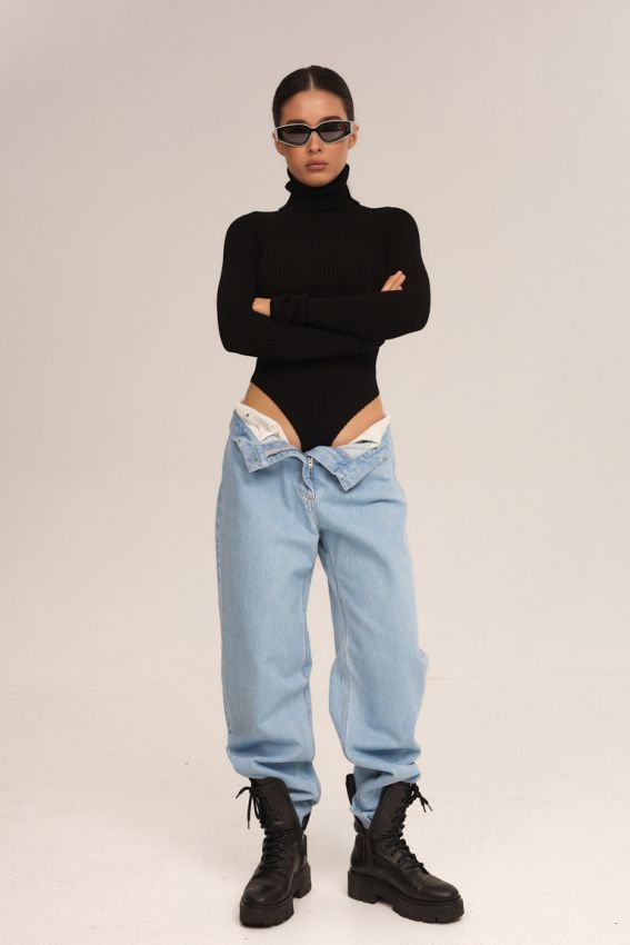 Гольф боді чорний