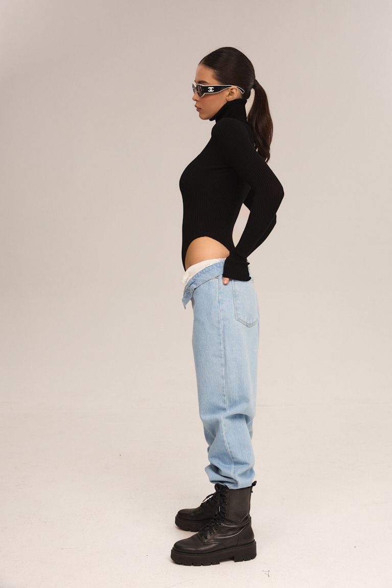 Гольф боді чорний