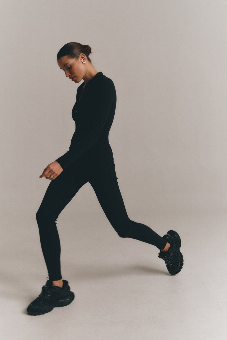 Комбінезон фліс чорний