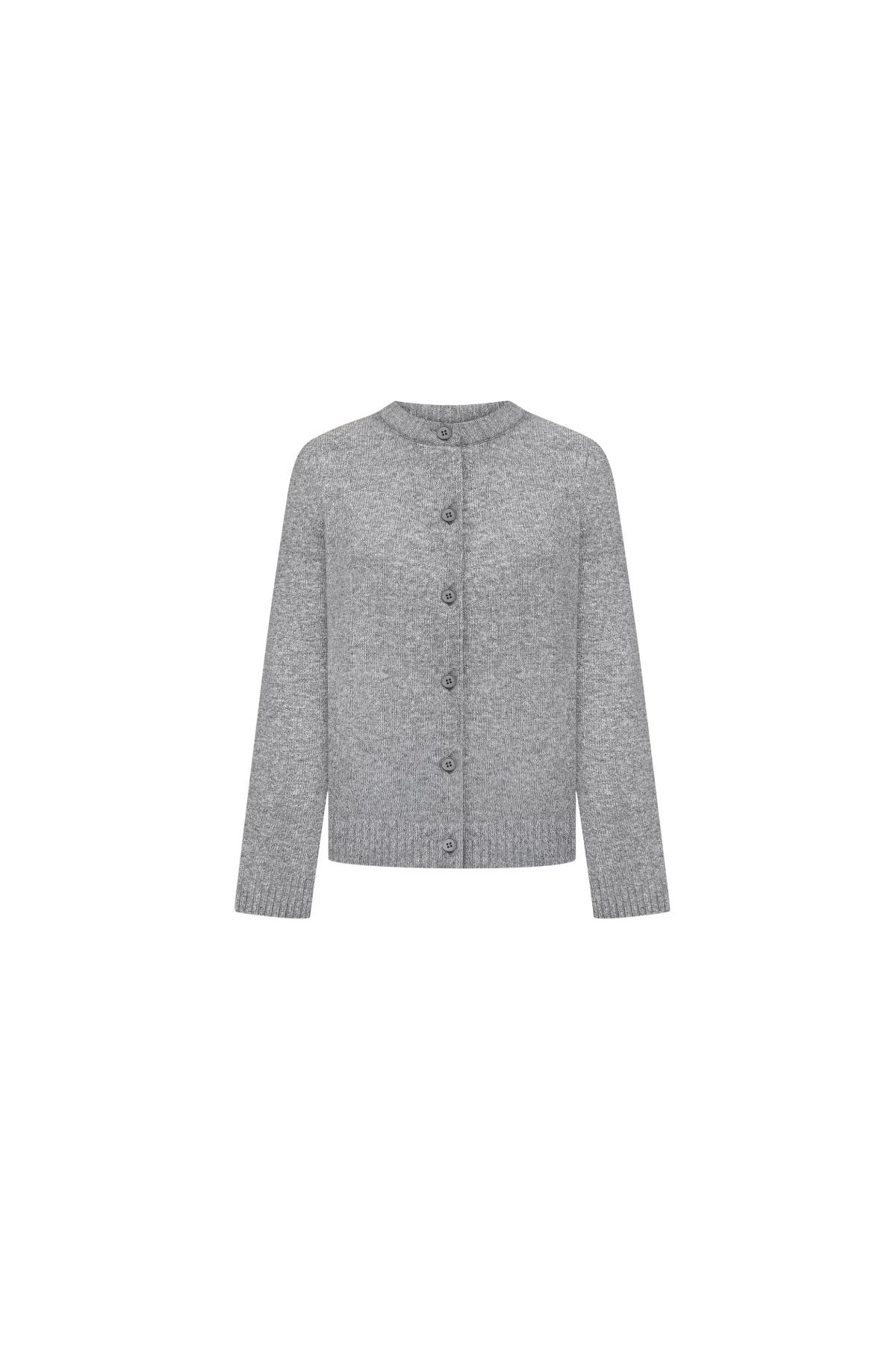 Кардиган вовна з довгим рукавом сірий