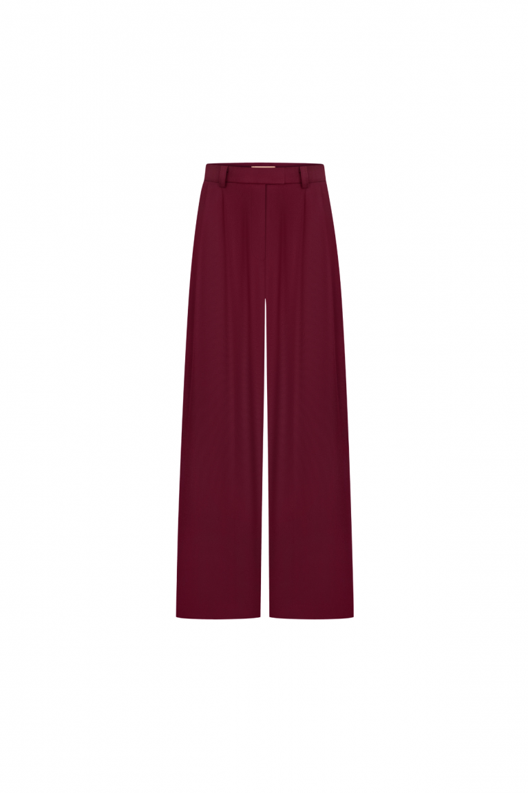 Штани Classic вовна бургунді