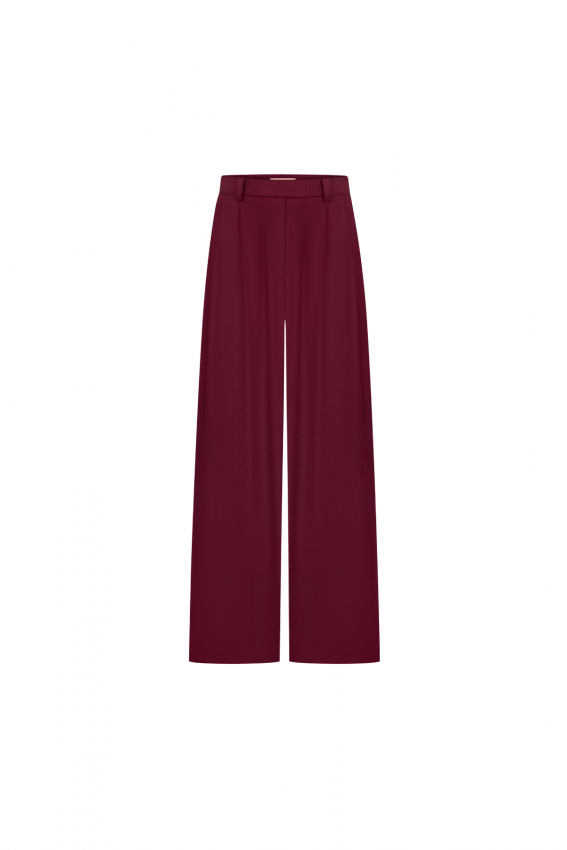 Штани Classic вовна бургунді