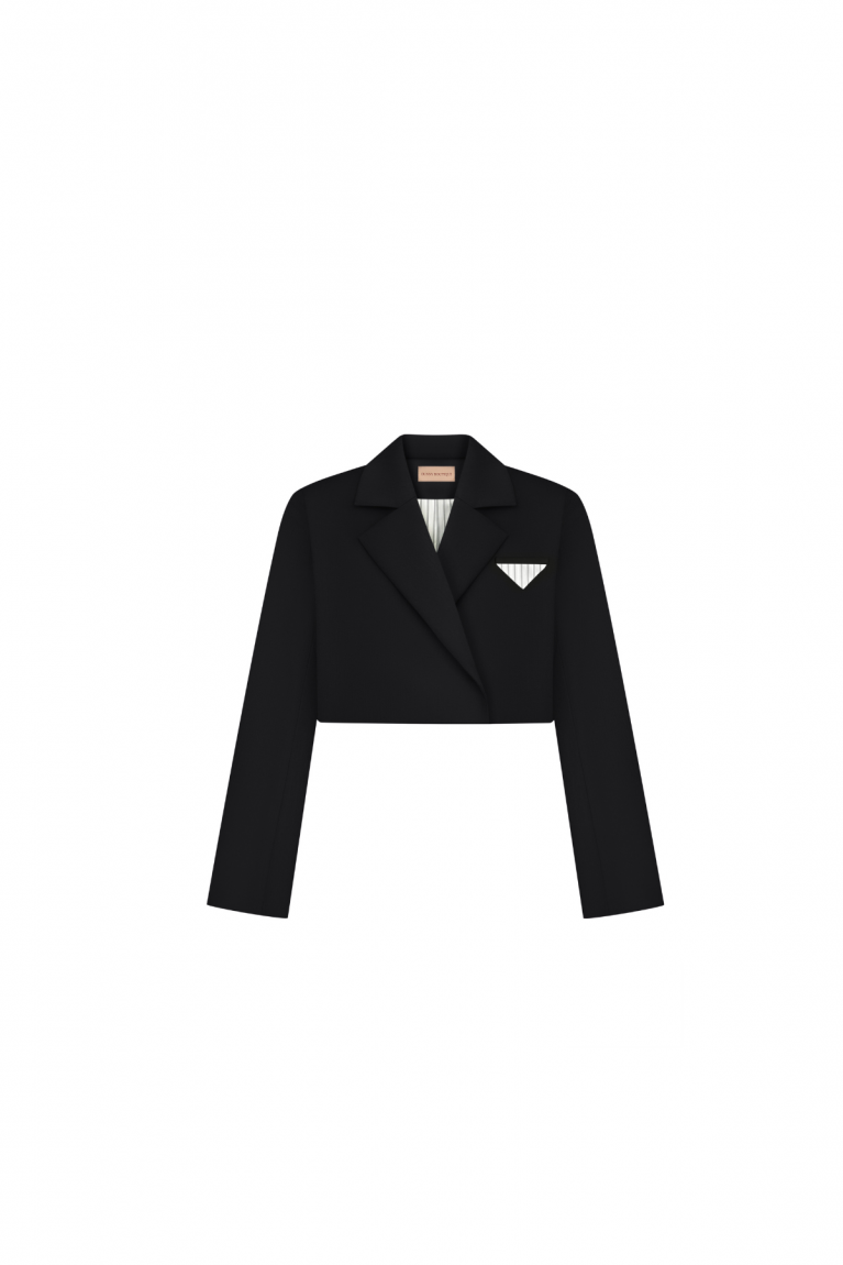 Жакет short чорний