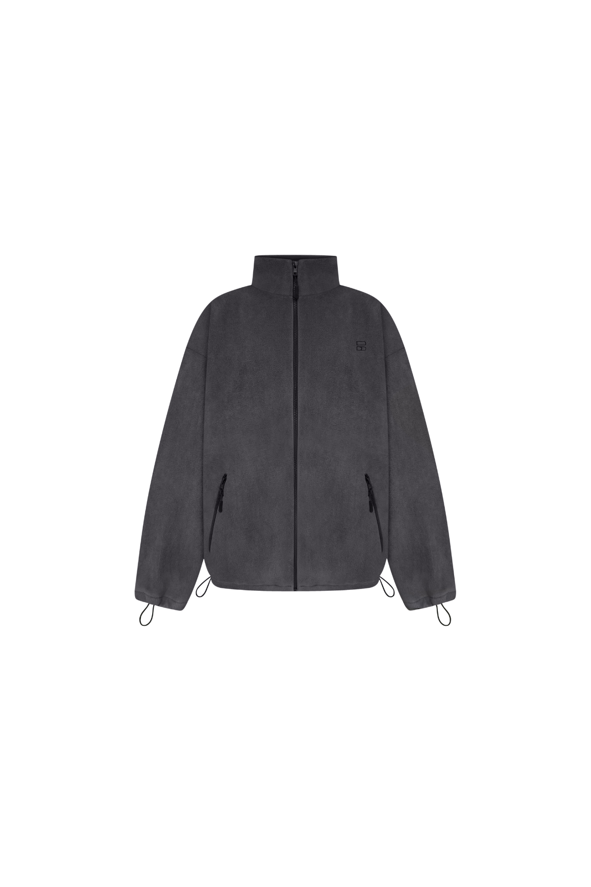 Кофта double zip фліс сіра