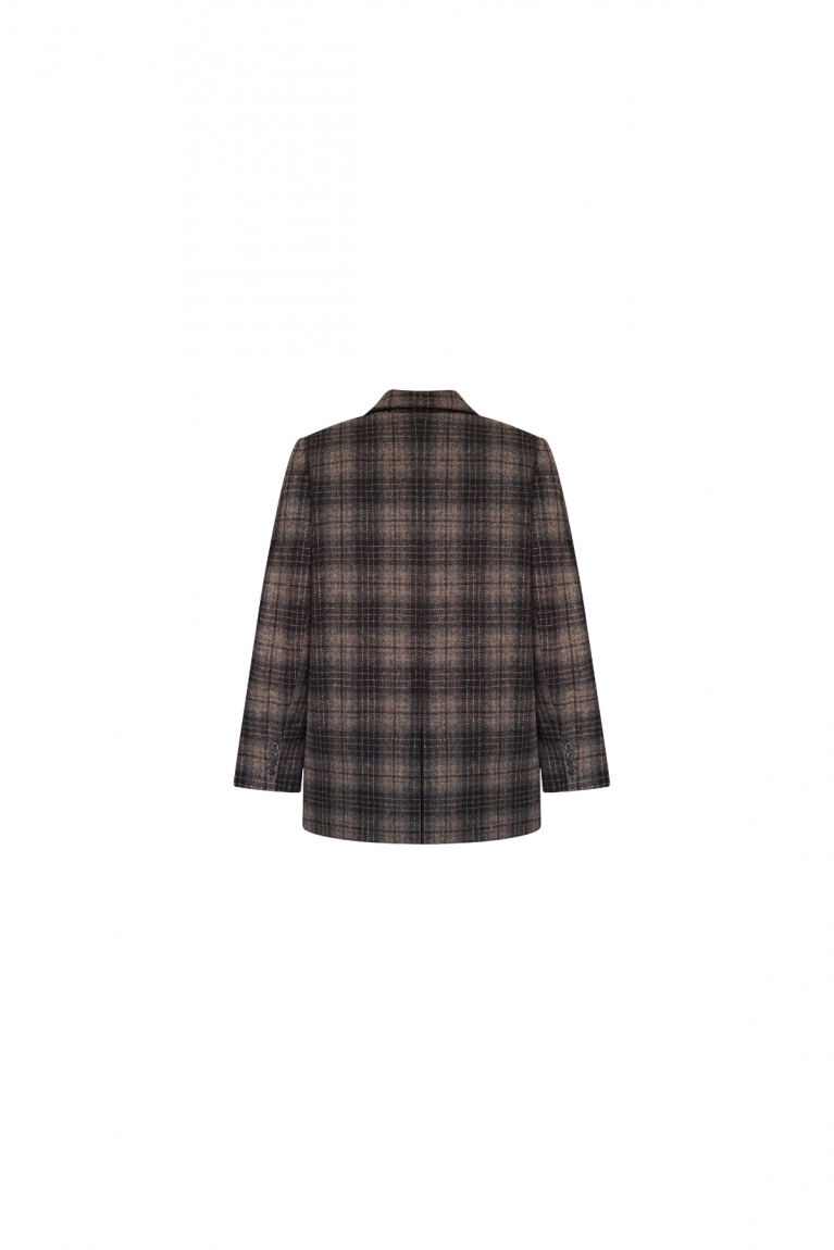 Жакет Сheckered коричневий