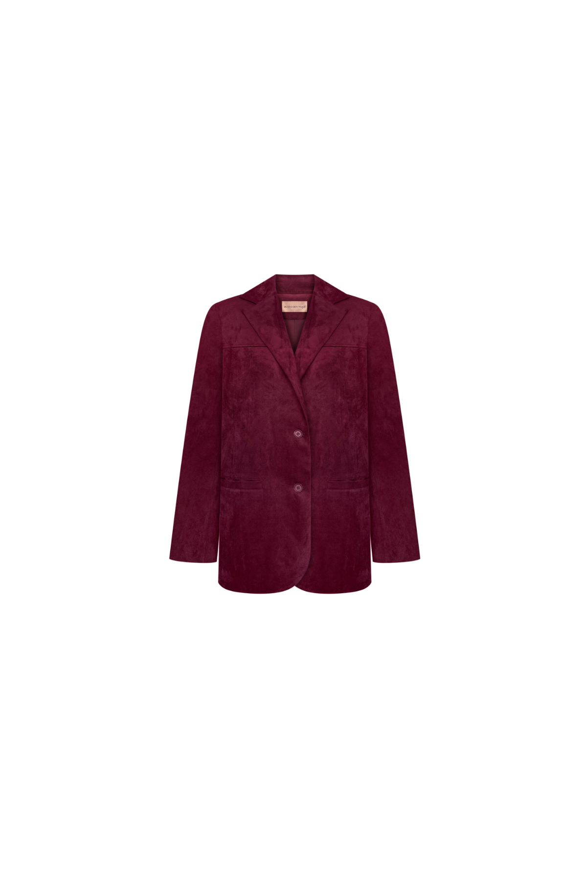 Жакет замша бургунді