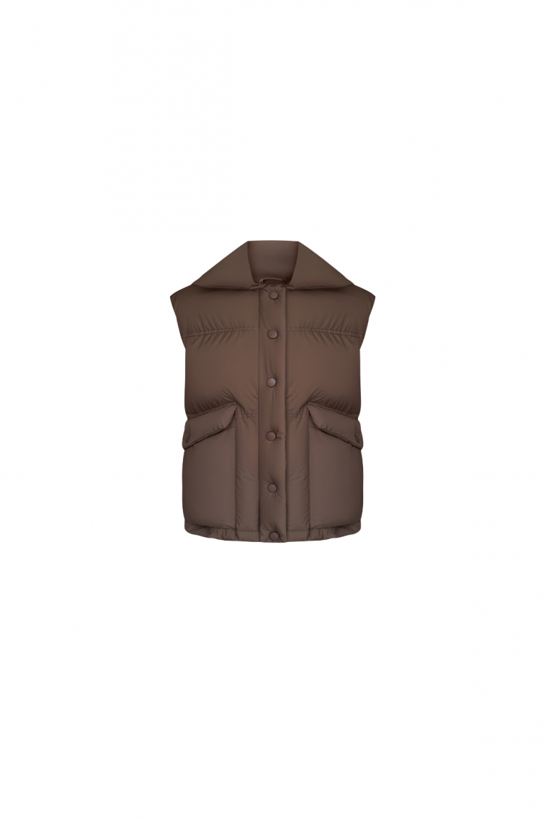 Жилет дутий на блискавці