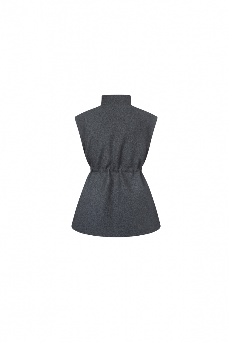 Жилет з куліскою графіт