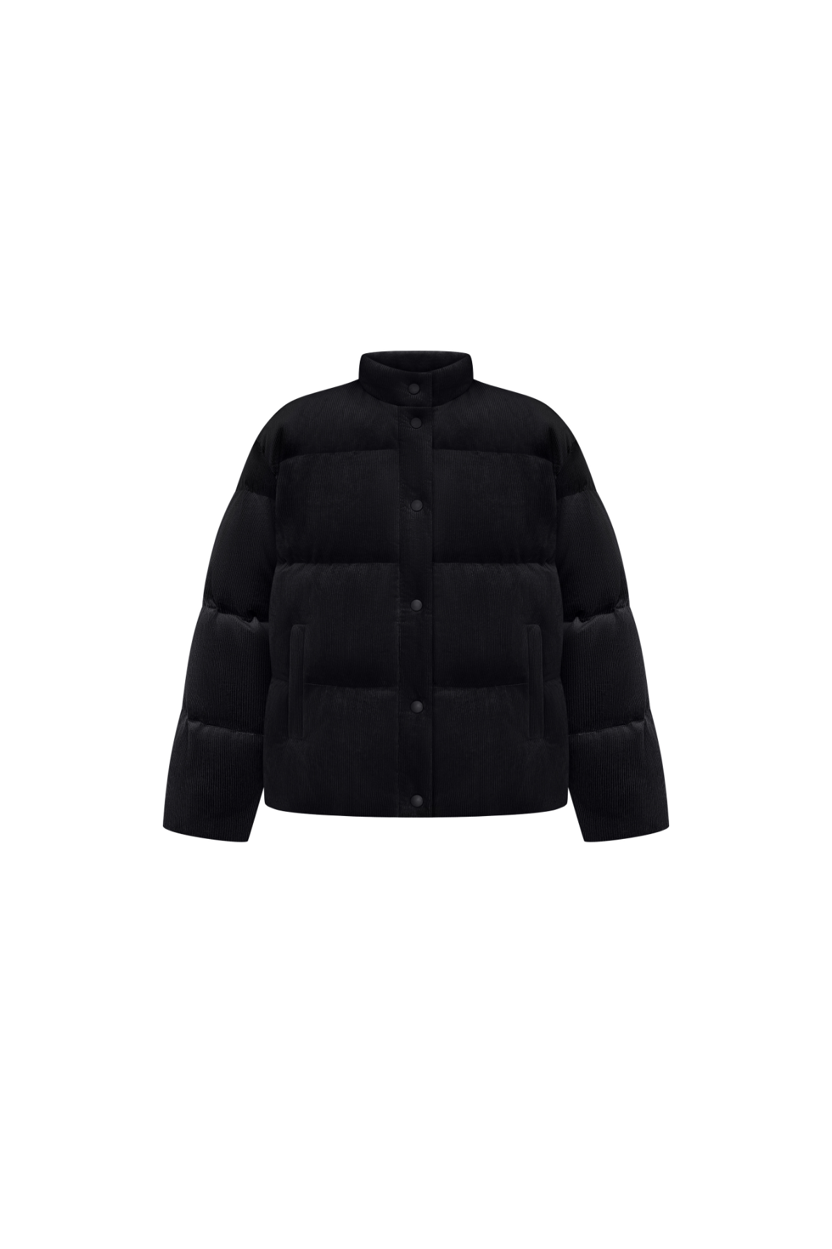 Пуфер вельвет чорний