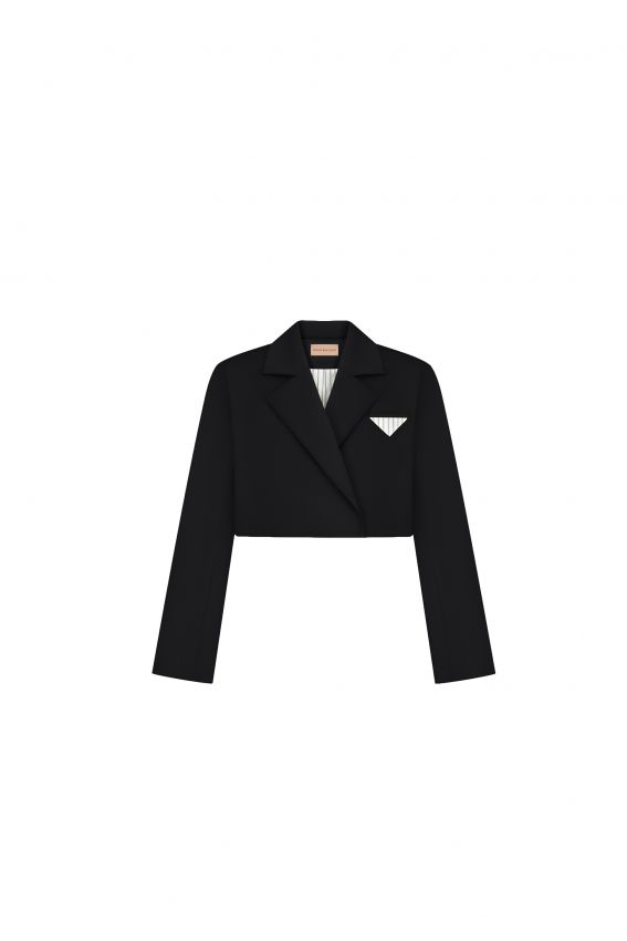 Жакет short чорний