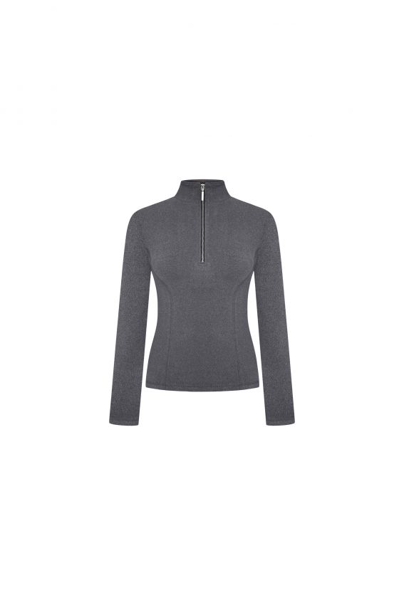 Кофта фліс з блискавкою сіра