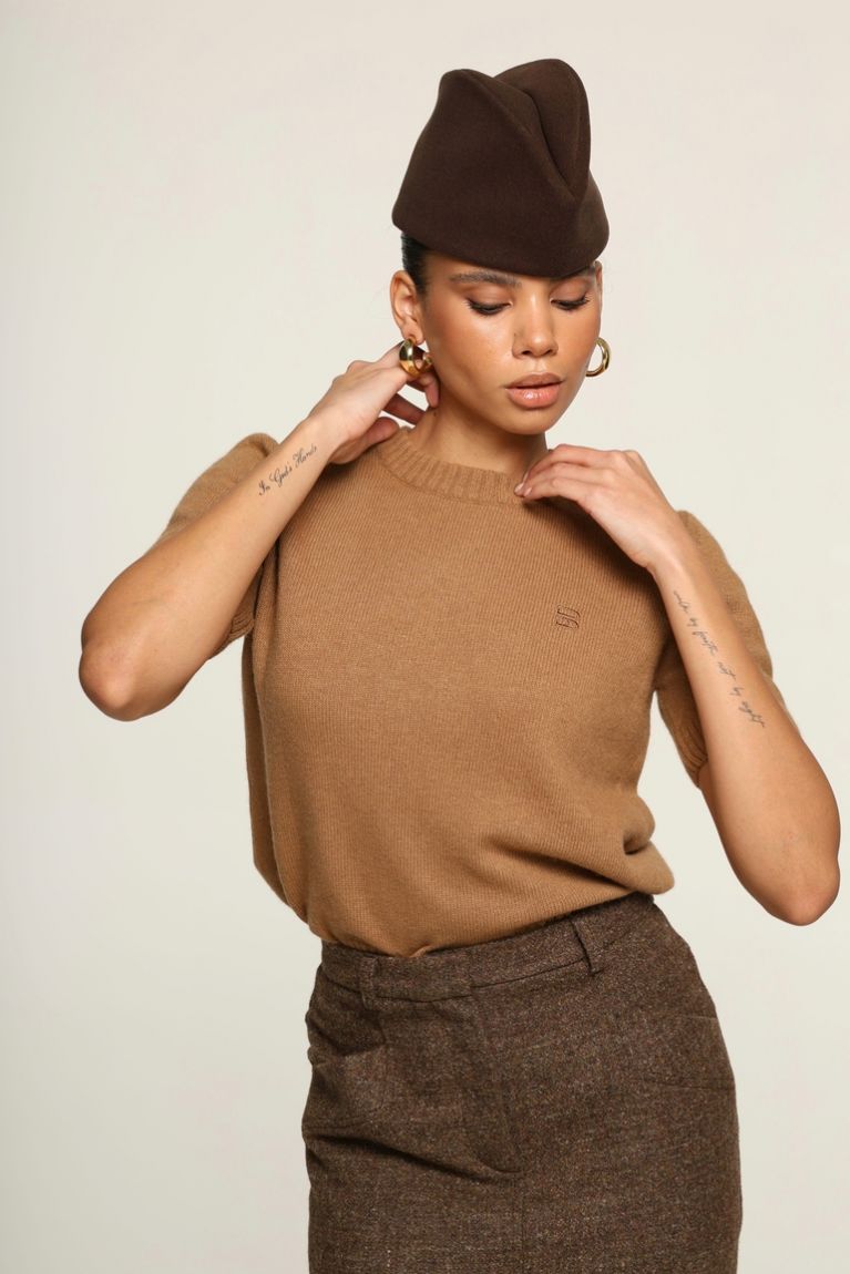 Футболка вовна кемел