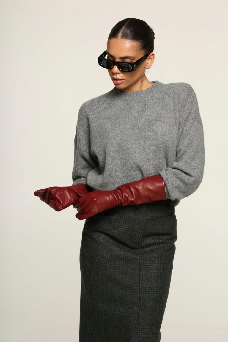 Кофта в'язана oversize сіра