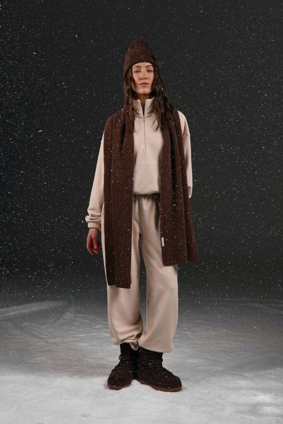 Штани double fleece екрю