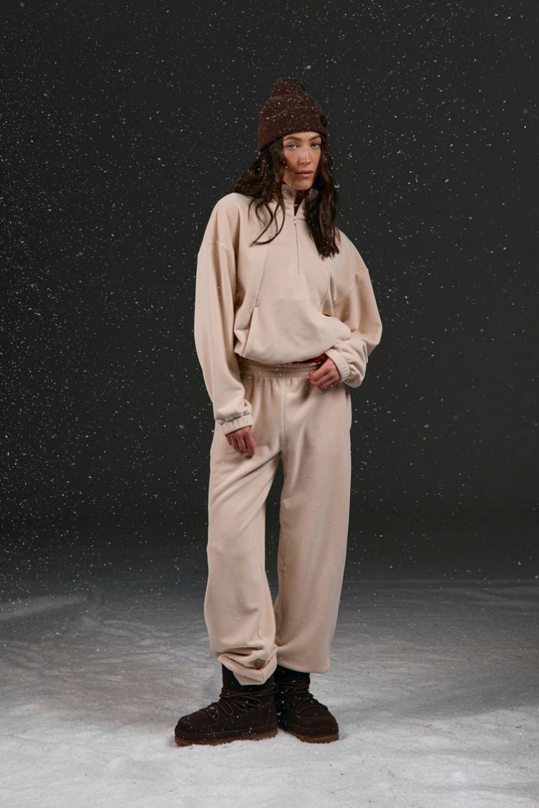 Штани double fleece екрю