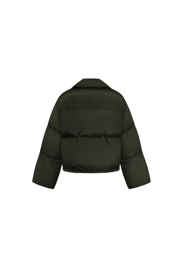 Куртка дута темний хакі