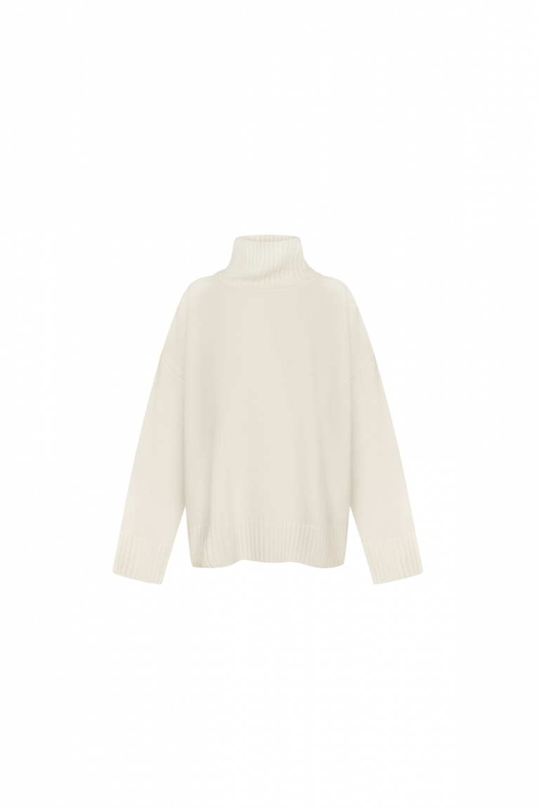 Светр вовна молочний