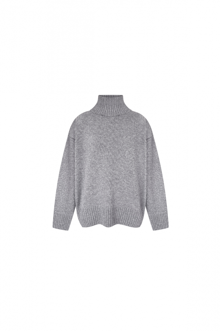 Светр вовна сірий